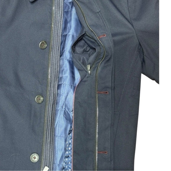 Hart Schaffner Marx Men’s Navy Performance Rain Repellent Smart Coat Jacket 38R - Picture 5 of 11